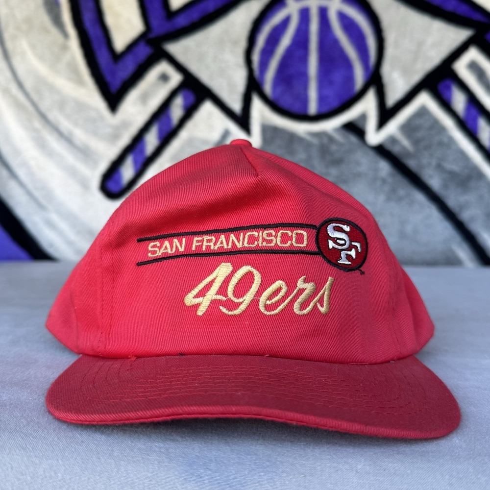 Vintage Annco‎ NFL San Fransisco 49ers Corduroy Snapback Hat Script